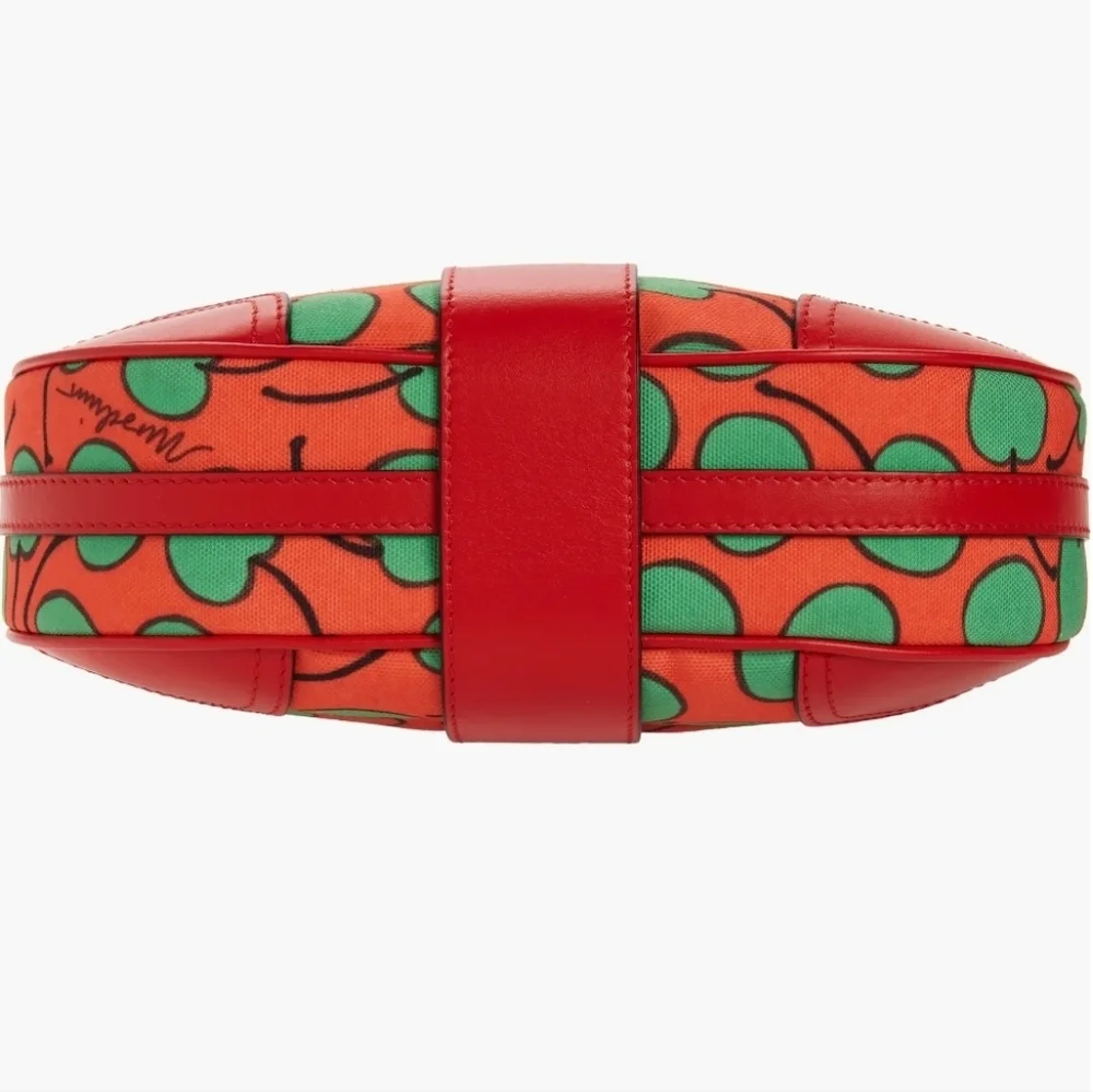 MOSCHINO® Couture All-Over Cherry Print Canvas Hobo Bag - Picture 7 of 7